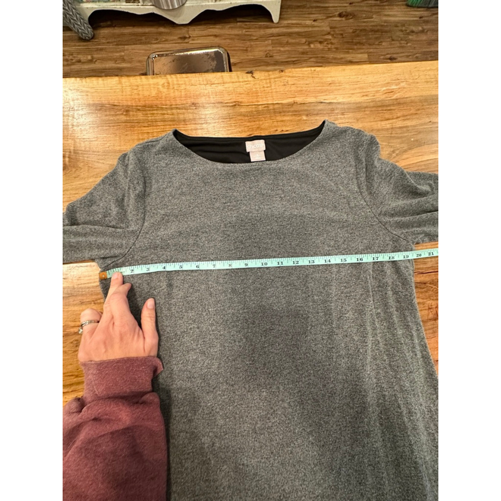 Women's Chico's Gray Midi Dress Size L - Picture 6 of 7